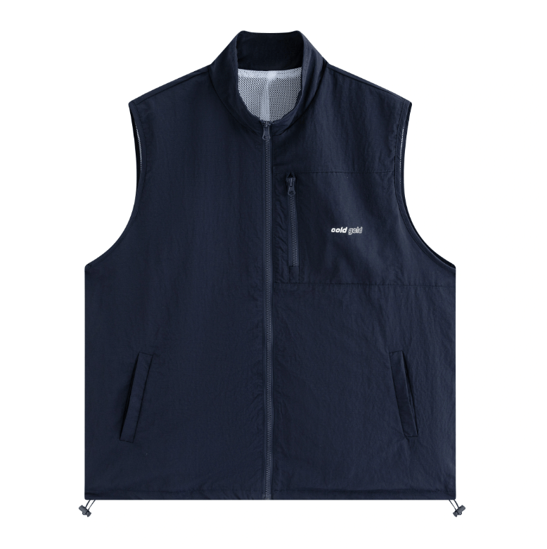 ナイロン・ジップアップベスト / Waterproof nylon zip vest N5610
