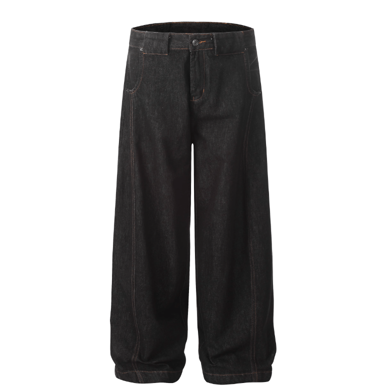 ワイドレッグデニムパンツ コットン / Wide Leg Denim N5518