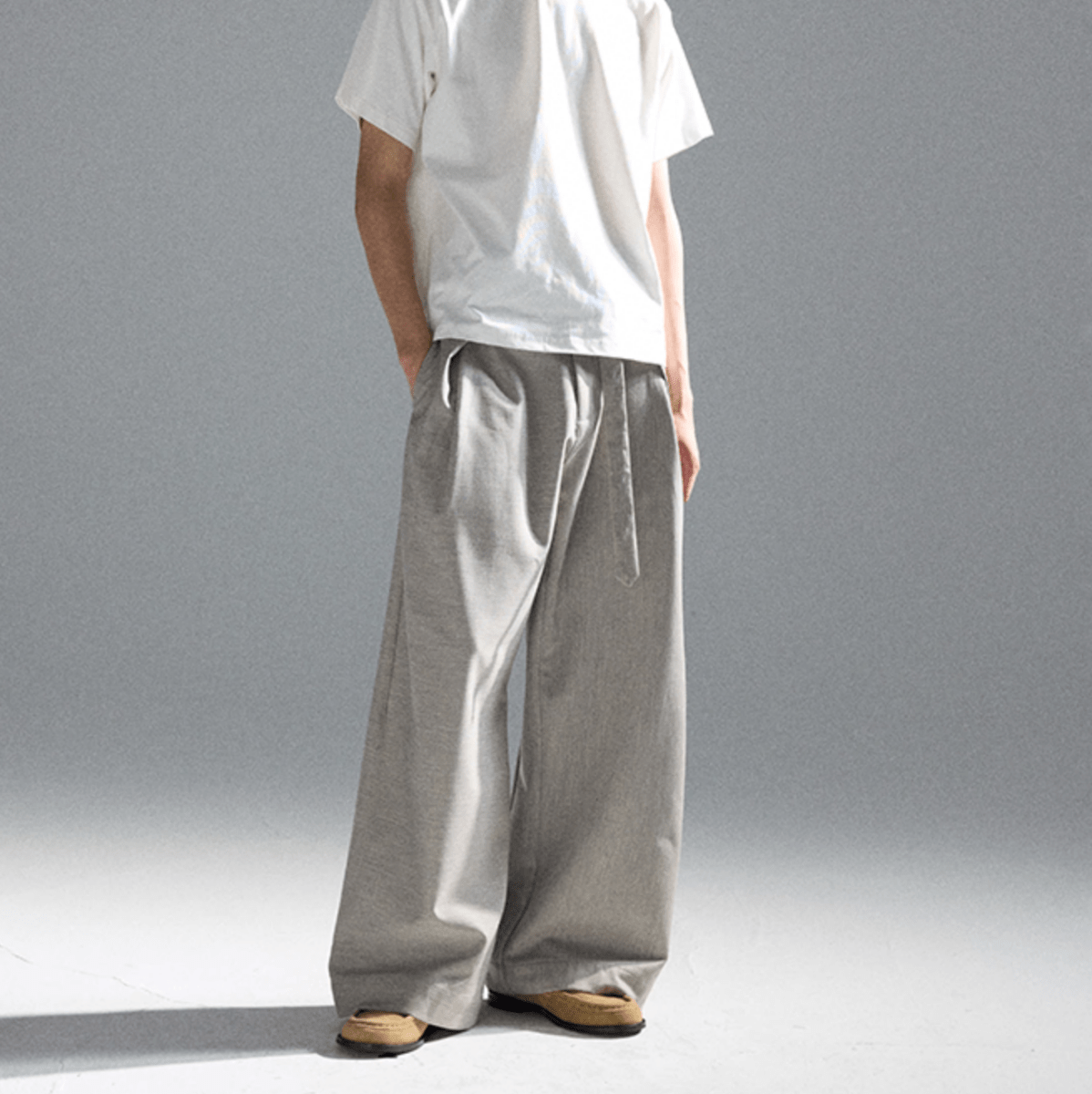ドレープ タック ワイドスラックス / wide leg pants N5592 - ファッション通販NNine(ナイン)