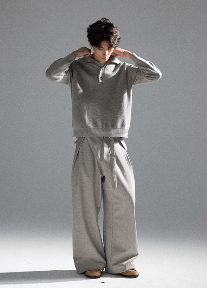 ドレープ タック ワイドスラックス / wide leg pants N5592 - ファッション通販NNine(ナイン)