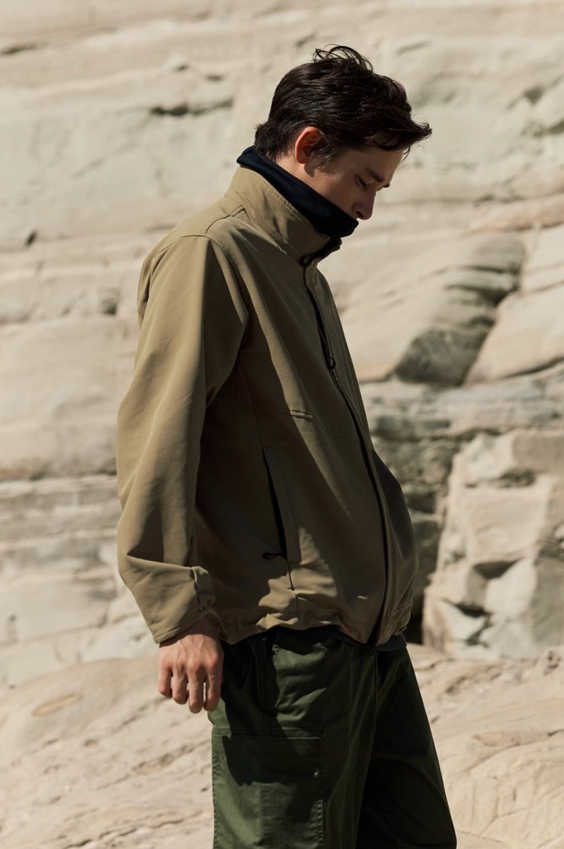 【撥水】Windproof stand collar blouson N4648 - NNine