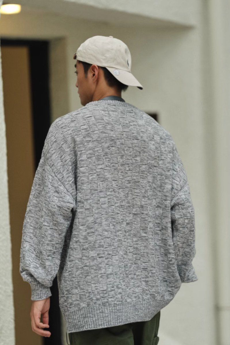 【テック繊維】wool knit sweater N4533 - NNine