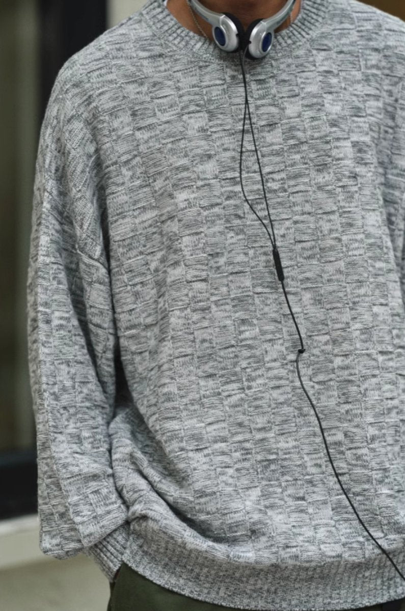 【テック繊維】wool knit sweater N4533 - NNine