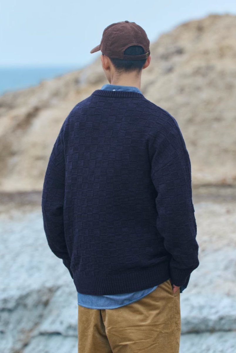 【テック繊維】wool knit sweater N4533 - NNine
