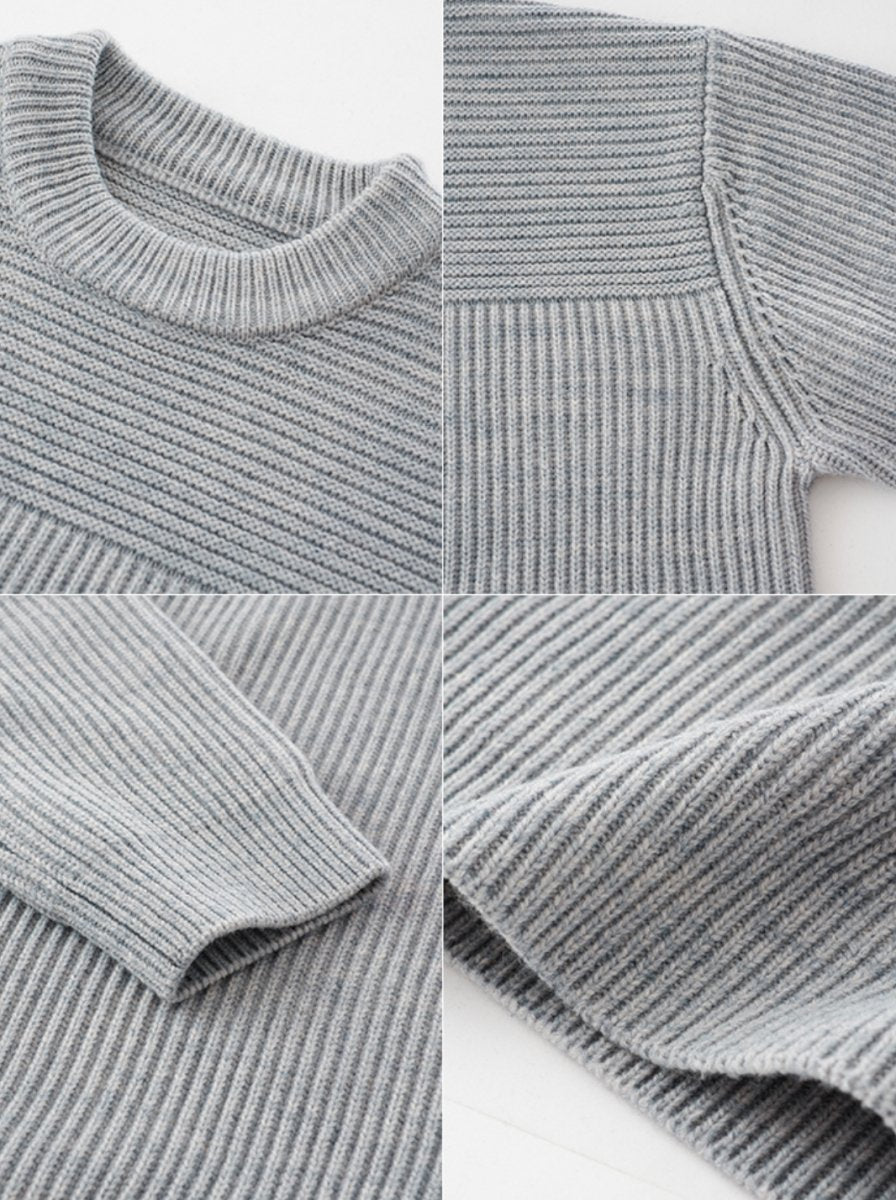 【ウールブレンド】wool knit sweater N4607 - NNine