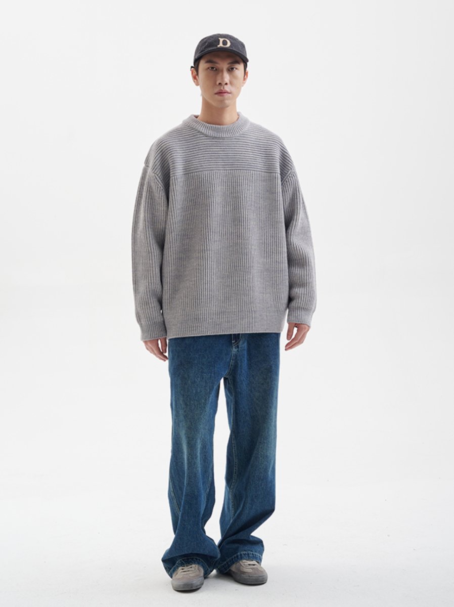 【ウールブレンド】wool knit sweater N4607 - NNine