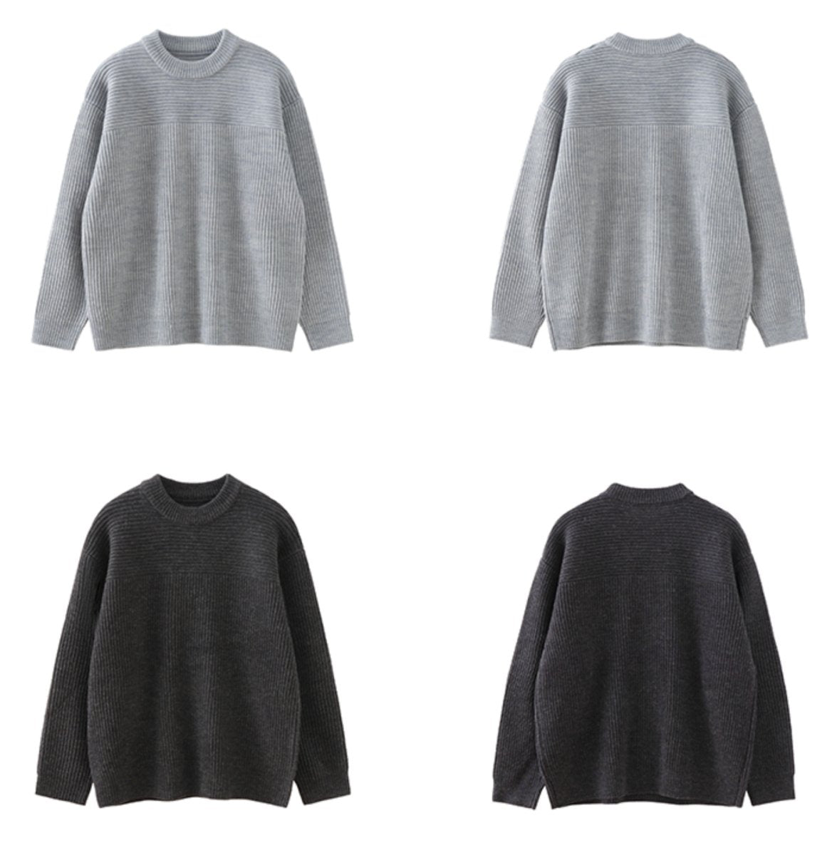 【ウールブレンド】wool knit sweater N4607 - NNine