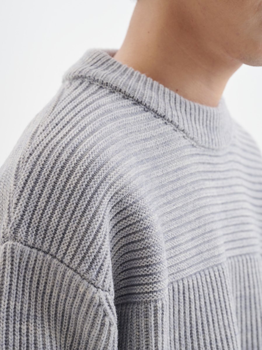 【ウールブレンド】wool knit sweater N4607 - NNine