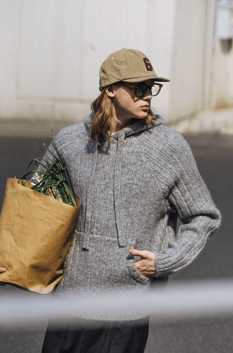 wool sweater hoodie N4777 - NNine