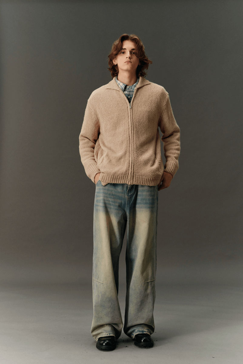 zip knit blouson N4831 - NNine
