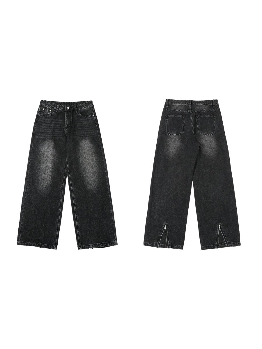 zip slit denim pants N3435 - NNine