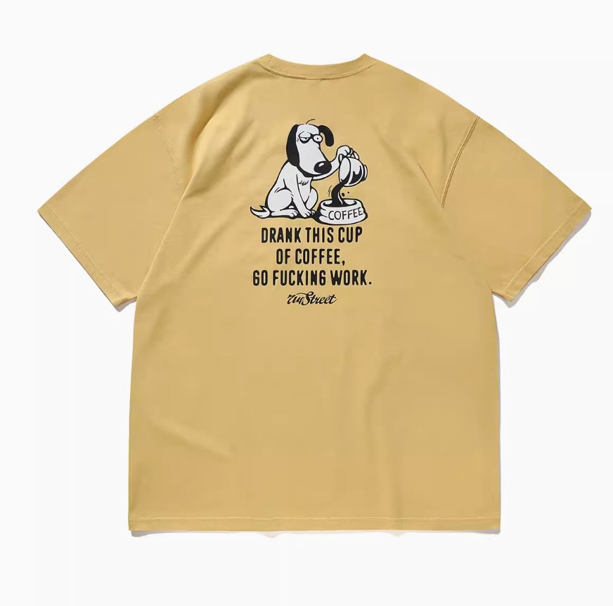 【240G】Back print T-shirt N235 - NNine
