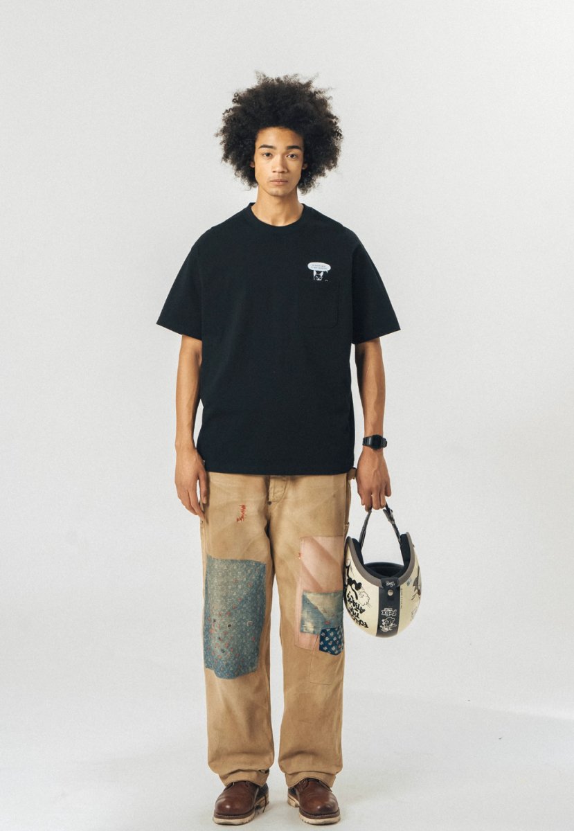 【240G】Back print T-shirt N235 - NNine