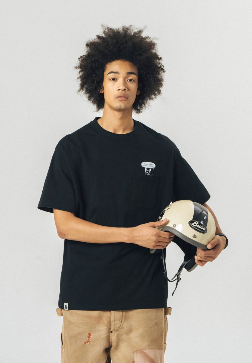 【240G】Back print T-shirt N235 - NNine