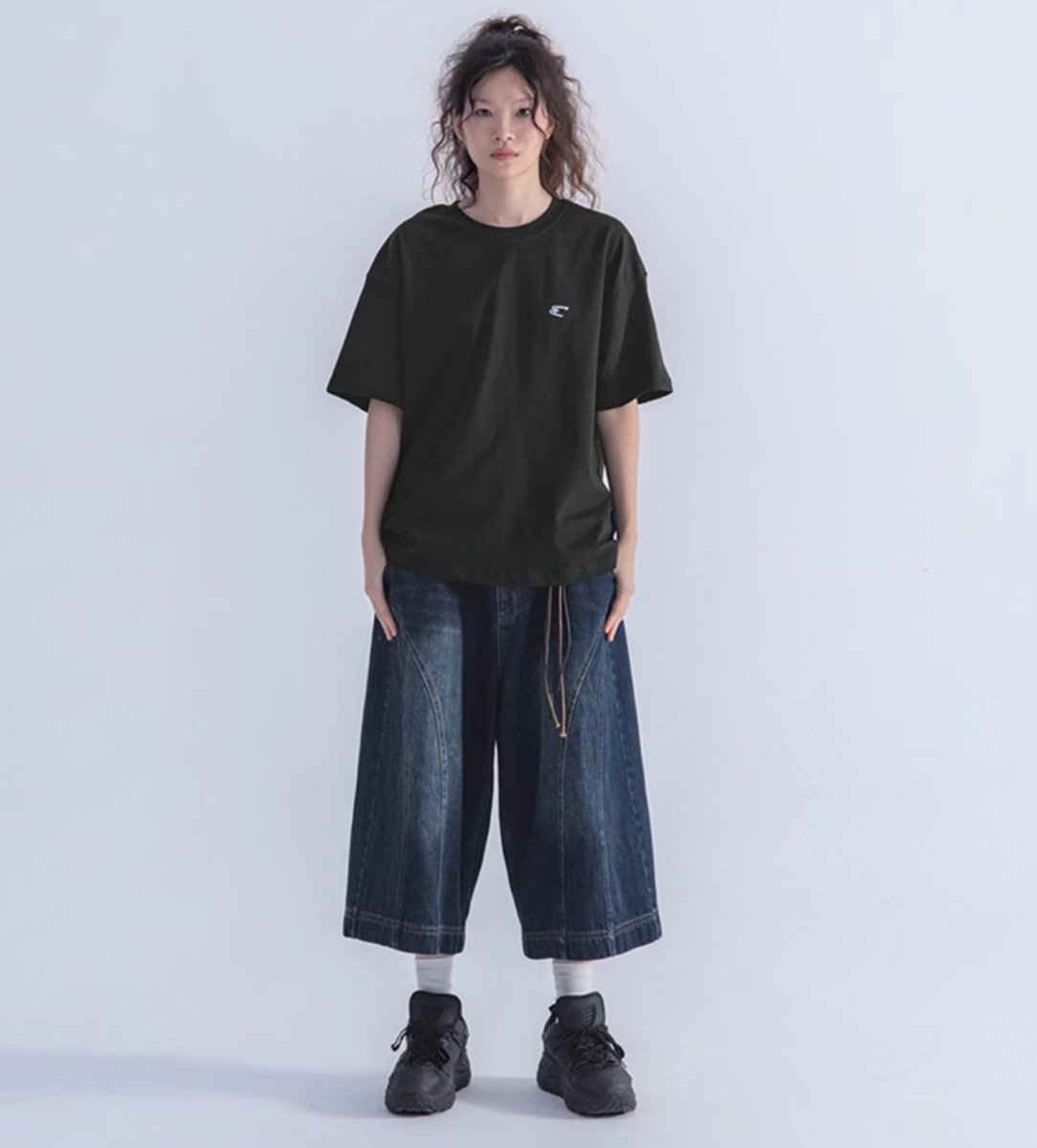 【250G】Back print T-shirt N240 - NNine