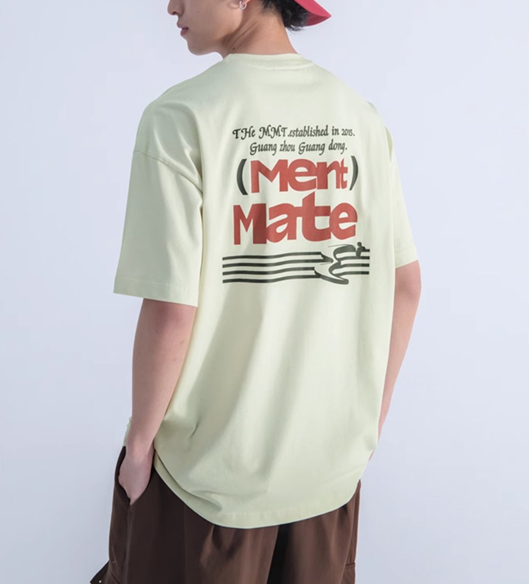 【250G】Back print T-shirt N240 - NNine