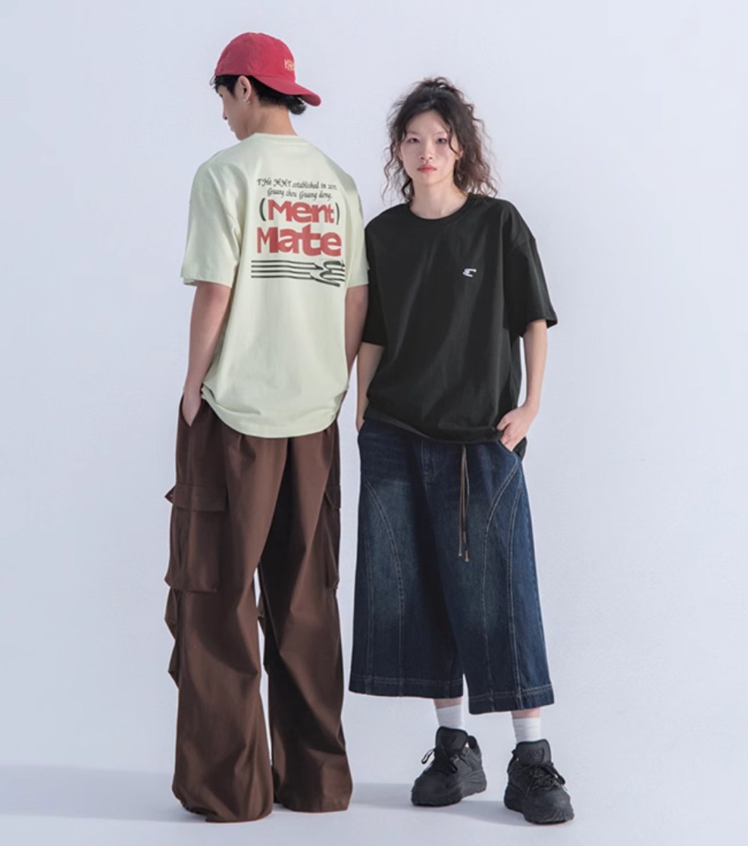 【250G】Back print T-shirt N240 - NNine