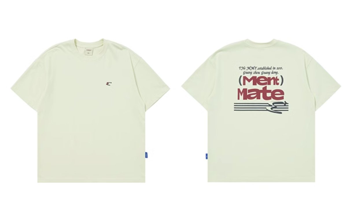【250G】Back print T-shirt N240 - NNine