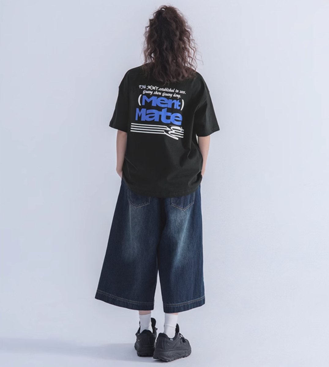 【250G】Back print T-shirt N240 - NNine