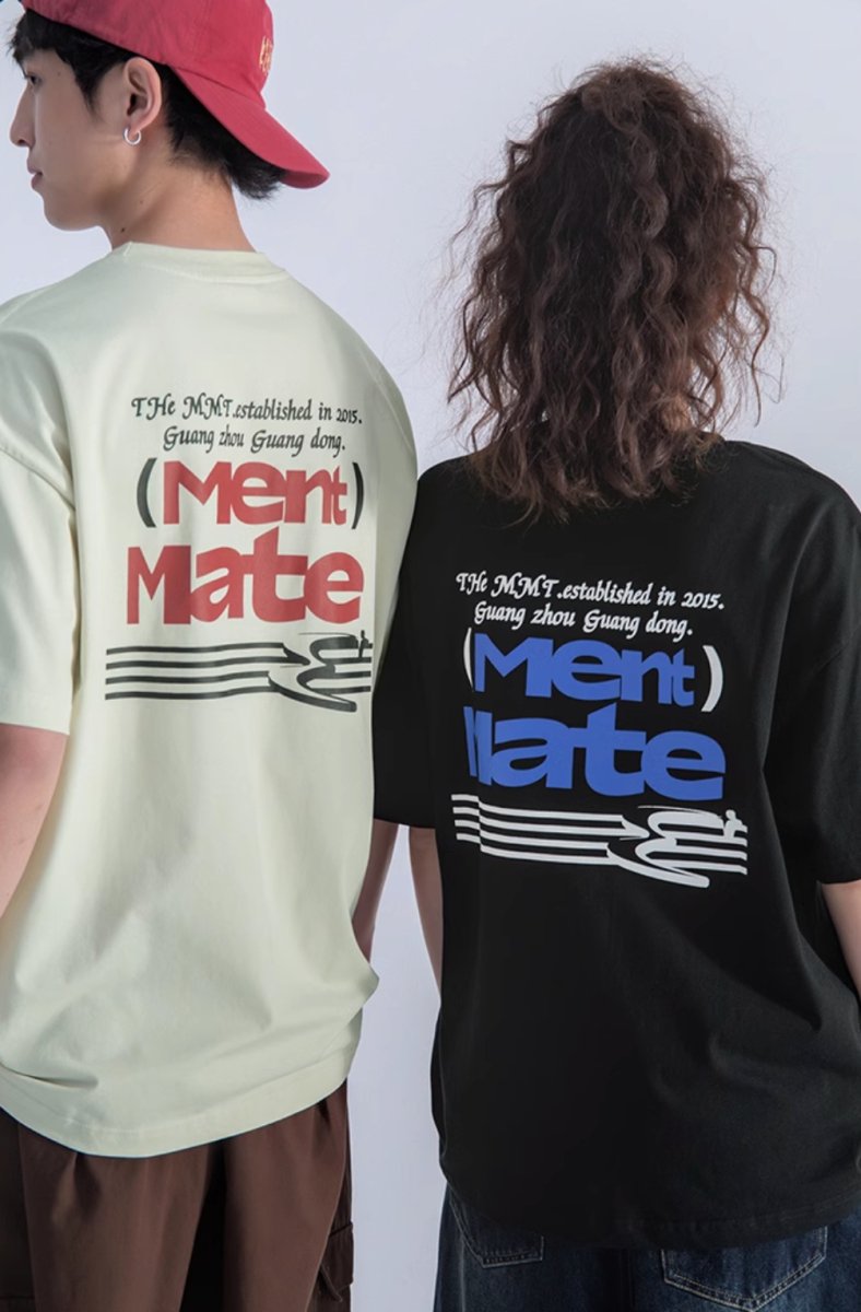 【250G】Back print T-shirt N240 - NNine