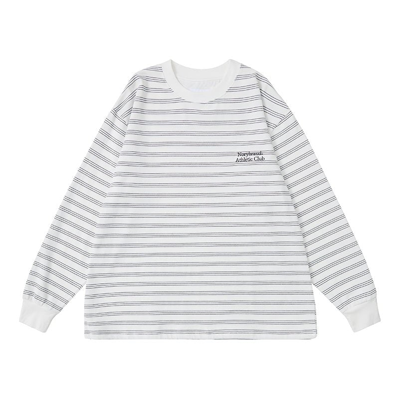 【300G】Border long -sleeved T-shirt N192 - NNine
