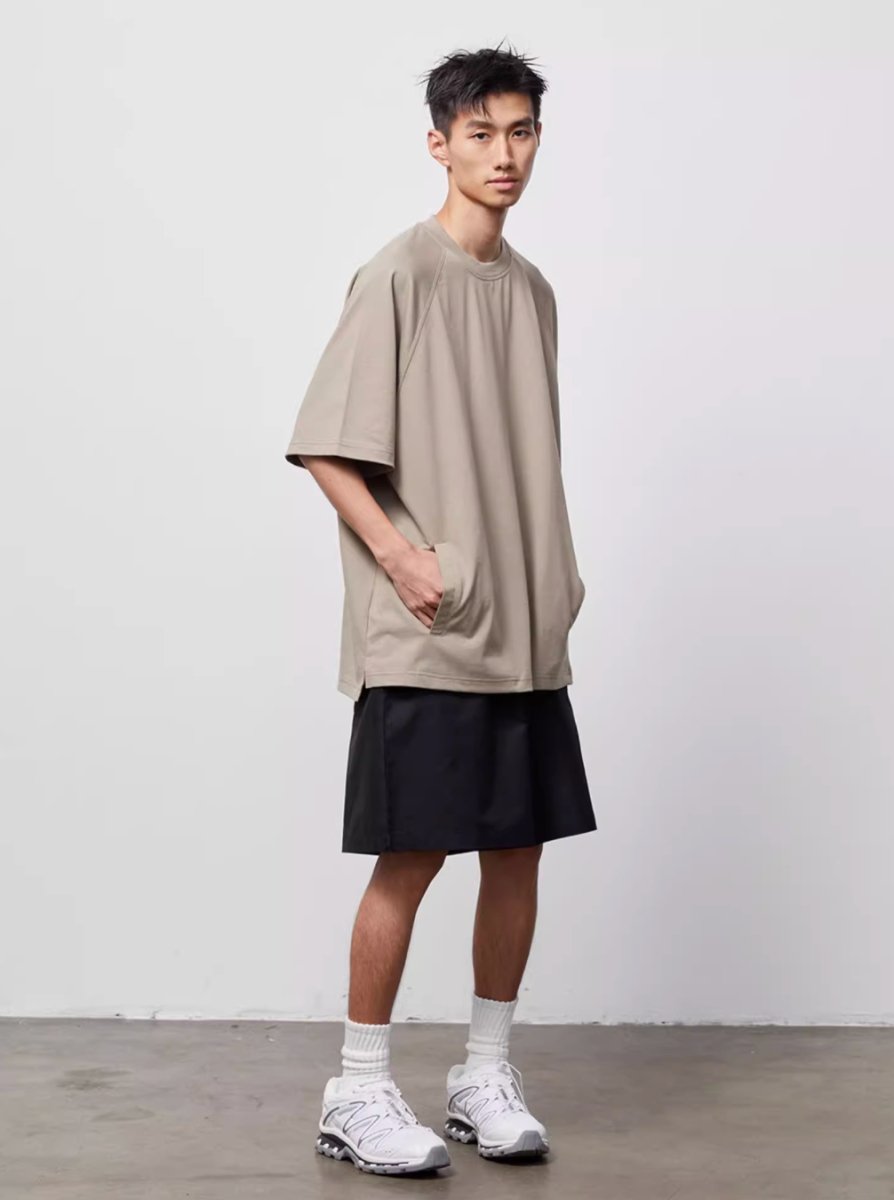 【300G】Side pocket Tshirt N3241 - NNine