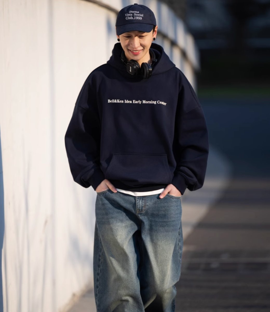 【440G】Heavyweight Print Hoodie N126 - NNine