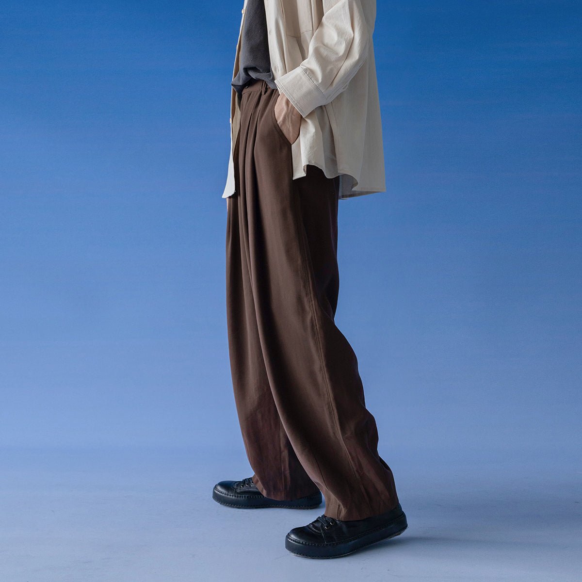 All match loose wide pants N596 - NNine