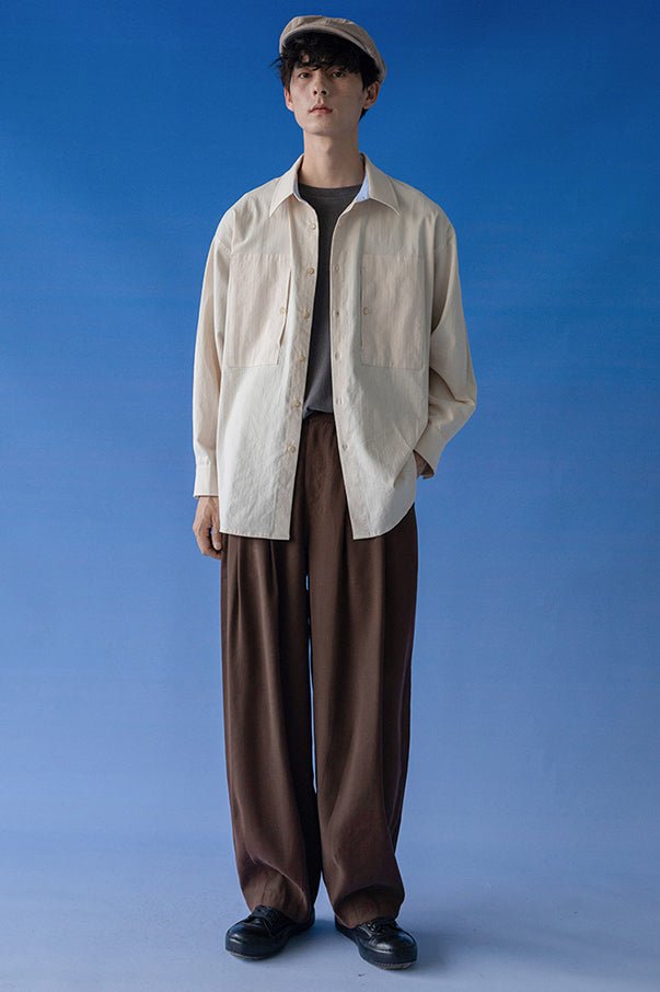 All match loose wide pants N596 - NNine
