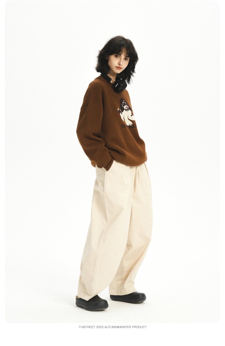 Animal hemp fabric knit sweater N2597 - NNine