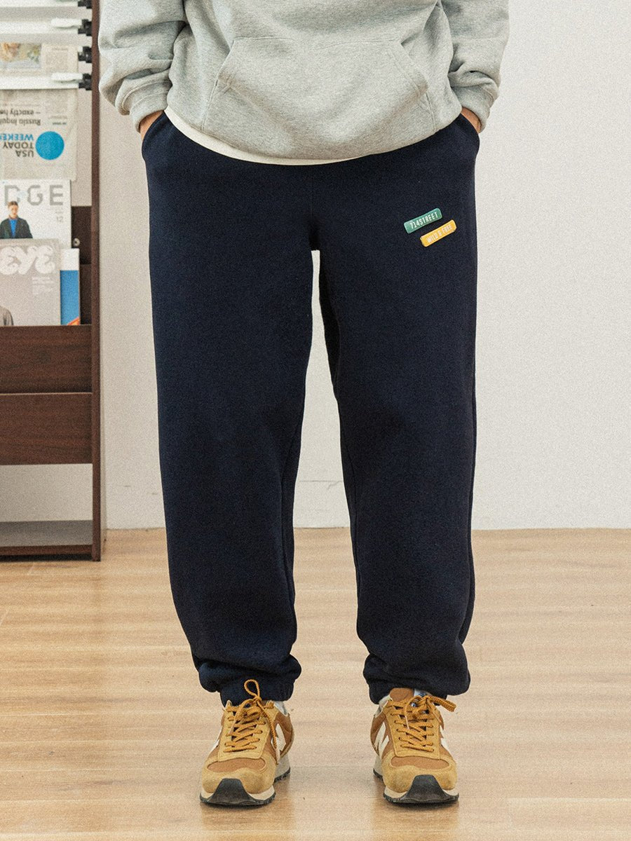 Back brushed sweat rib pants N990 - NNine