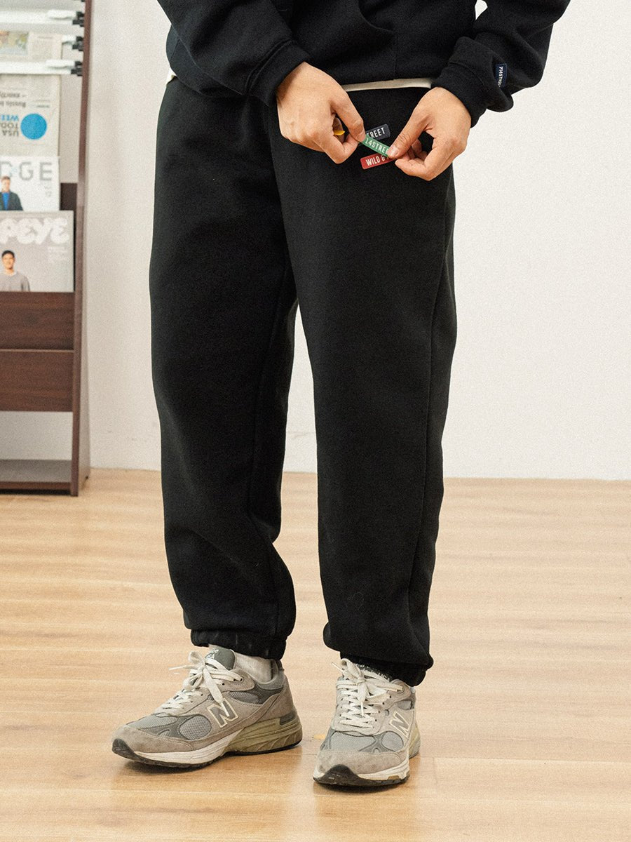 Back brushed sweat rib pants N990 - NNine
