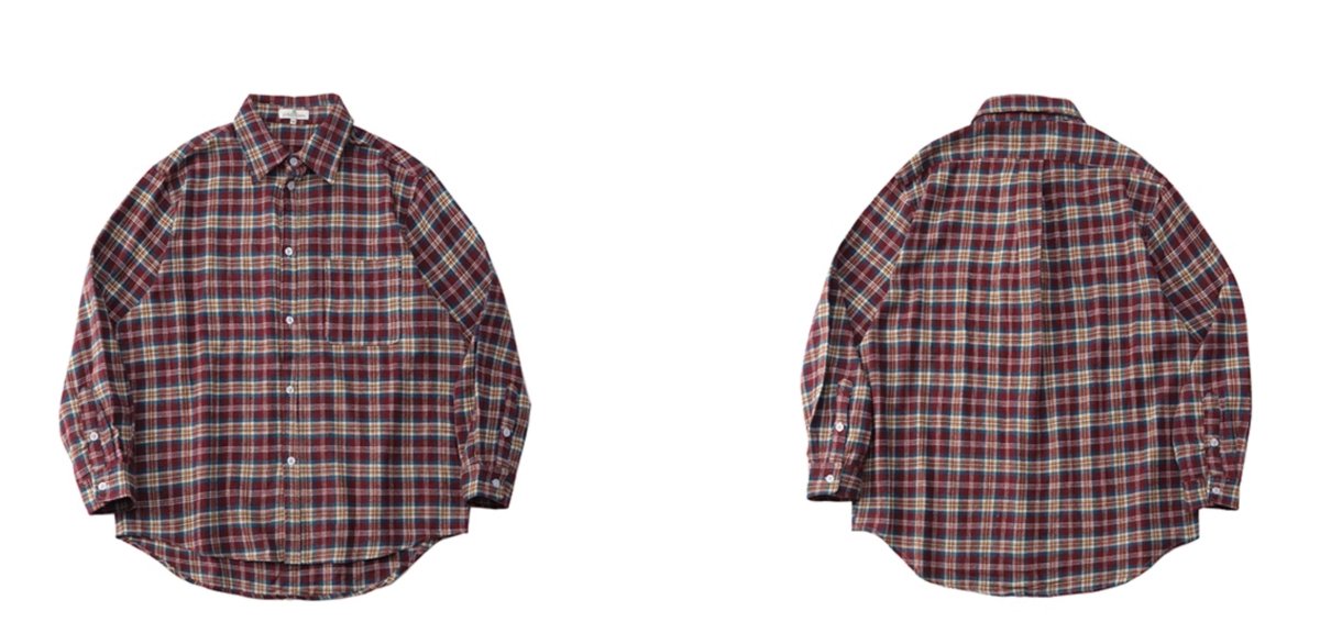 Classic contrast check shirt N71 - NNine