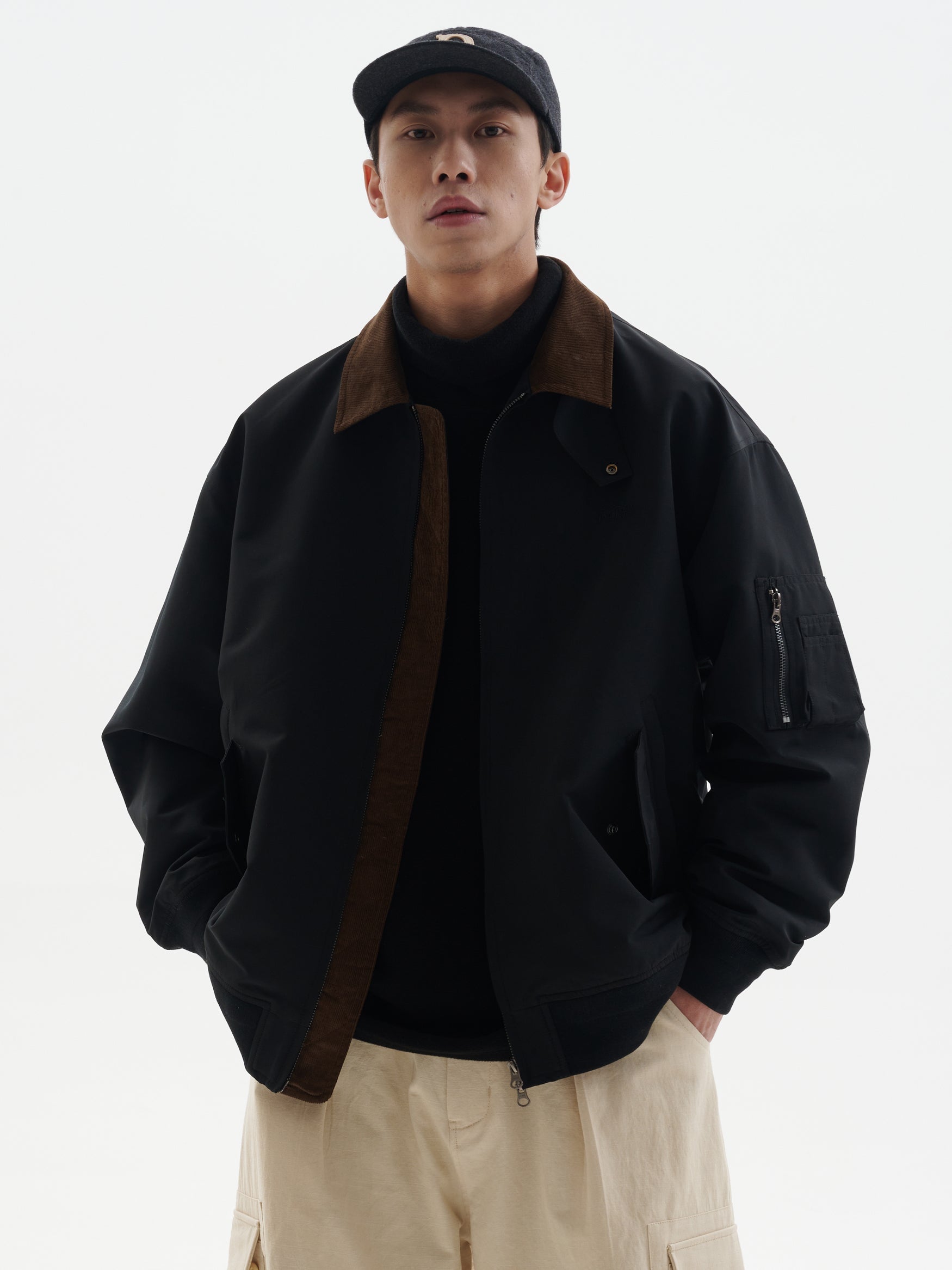 Corduroy Collar Teflon Jacket N1703 - NNine