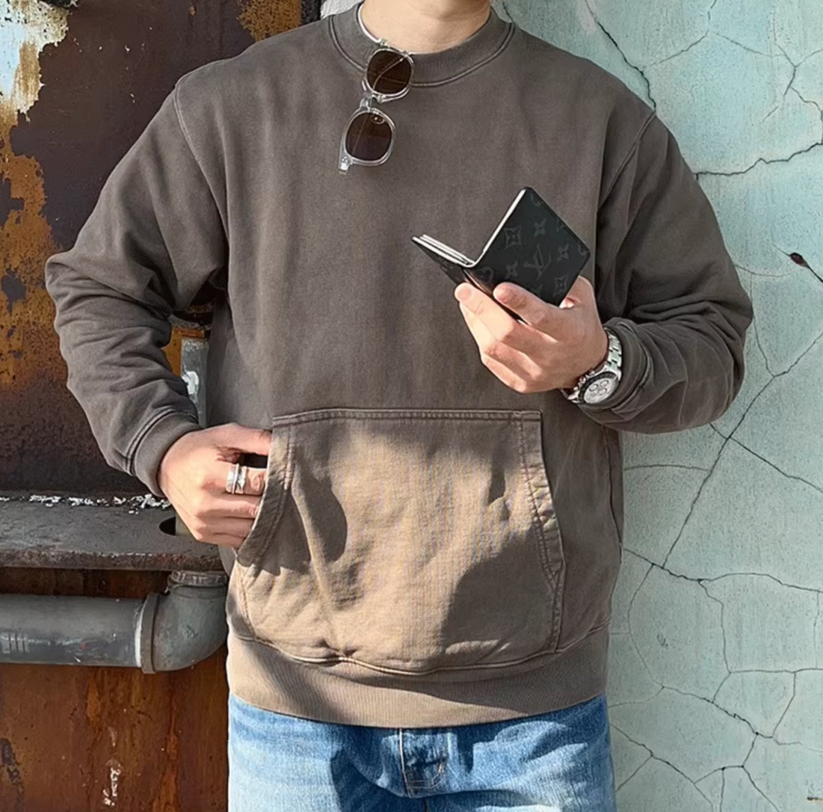 Damage processing sweatshirt N3095 - NNine