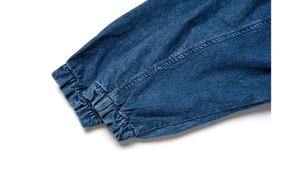 Denim jacket with high density knitting embroidery N3266 - NNine