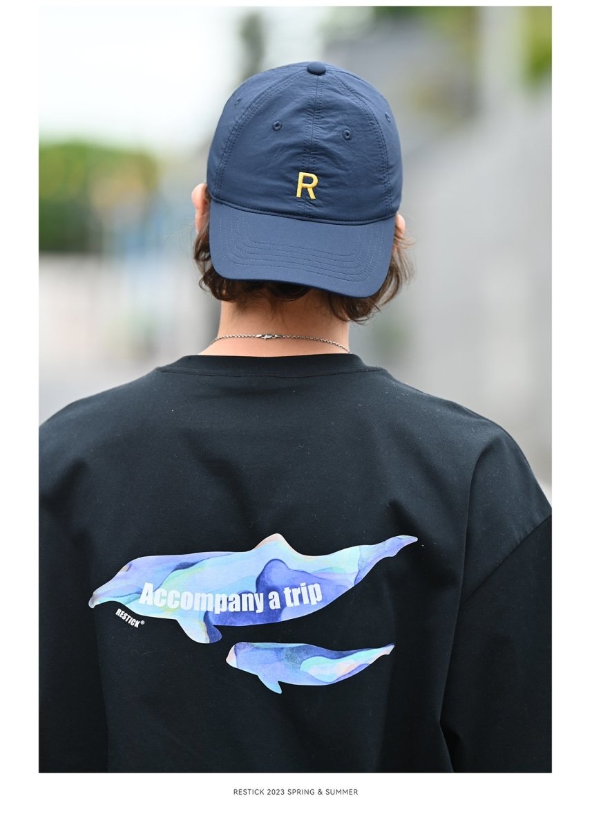 【撥水機能・速乾】Dolphinback print Tee N2315 - NNine