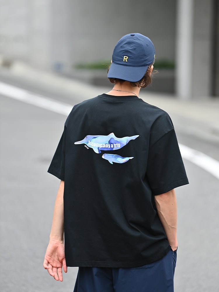 【撥水機能・速乾】Dolphinback print Tee N2315 - NNine