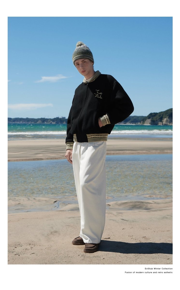 Embroidery retro zip blouson N2819 - NNine