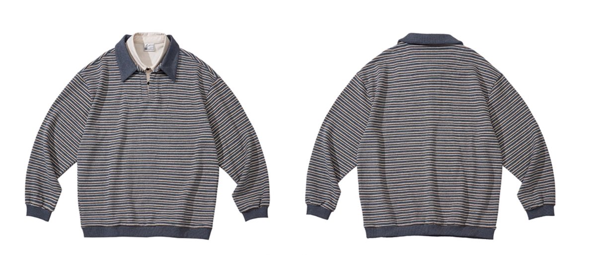Fake layered border polo shirt N3274 - NNine