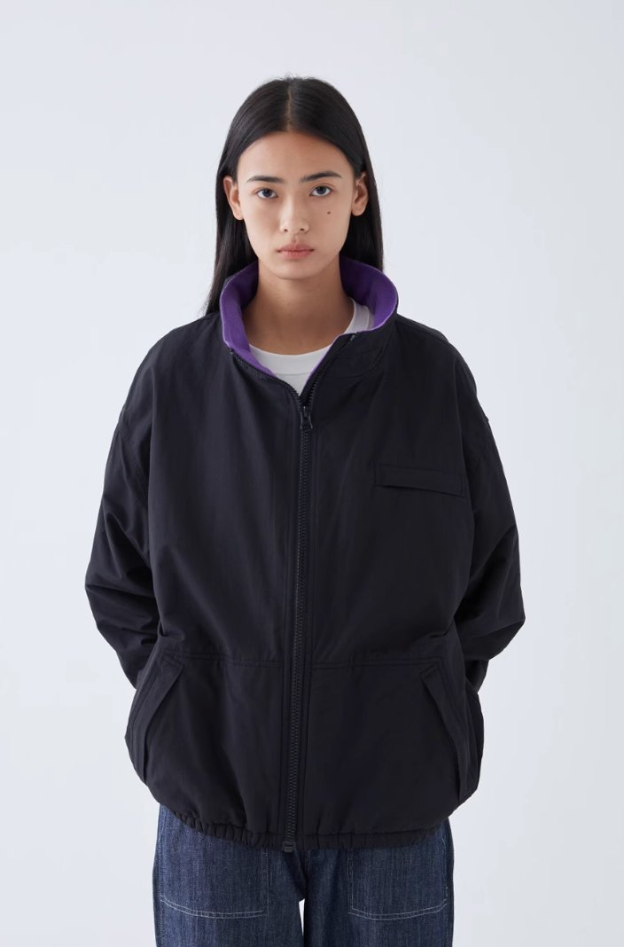 Fleece lining stand color jacket N57 - NNine