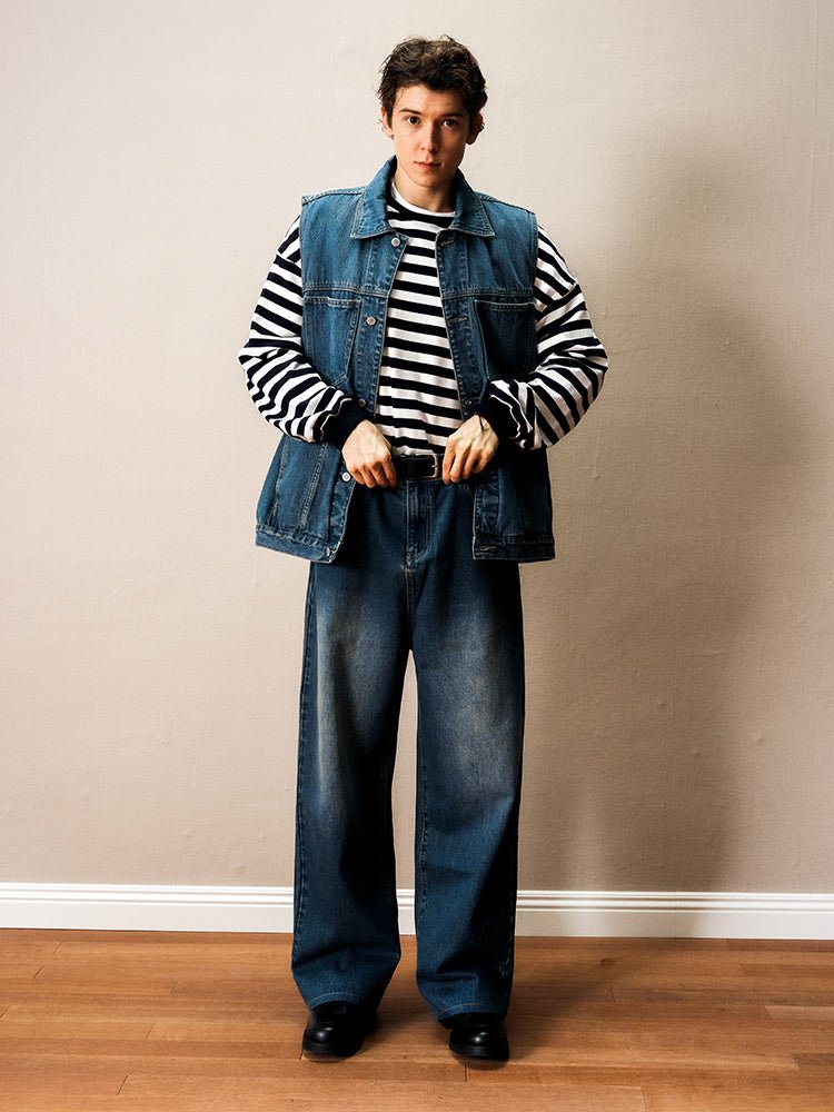 Front Wash Straight Denim N1649 - NNine