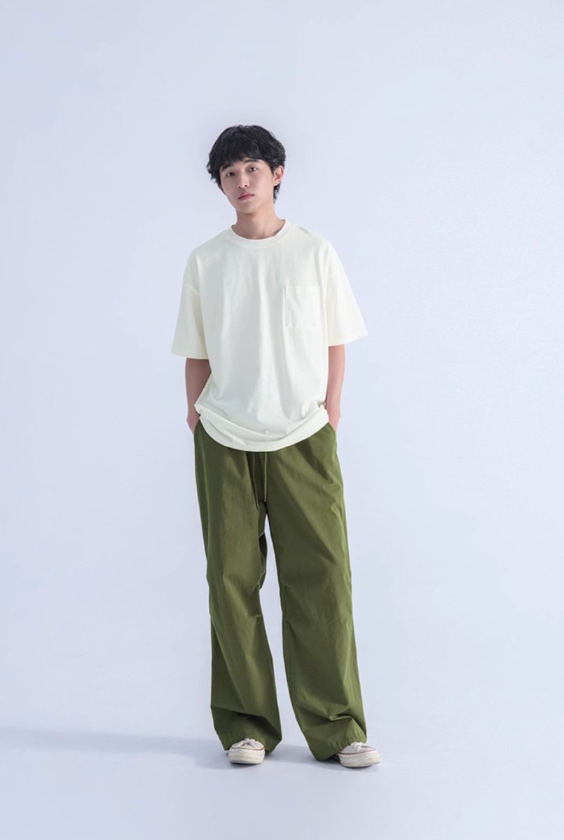Green wide pants N241 - NNine
