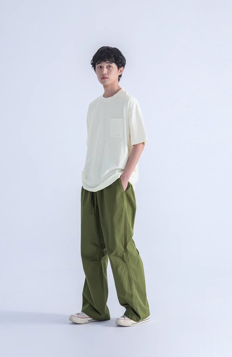 Green wide pants N241 - NNine