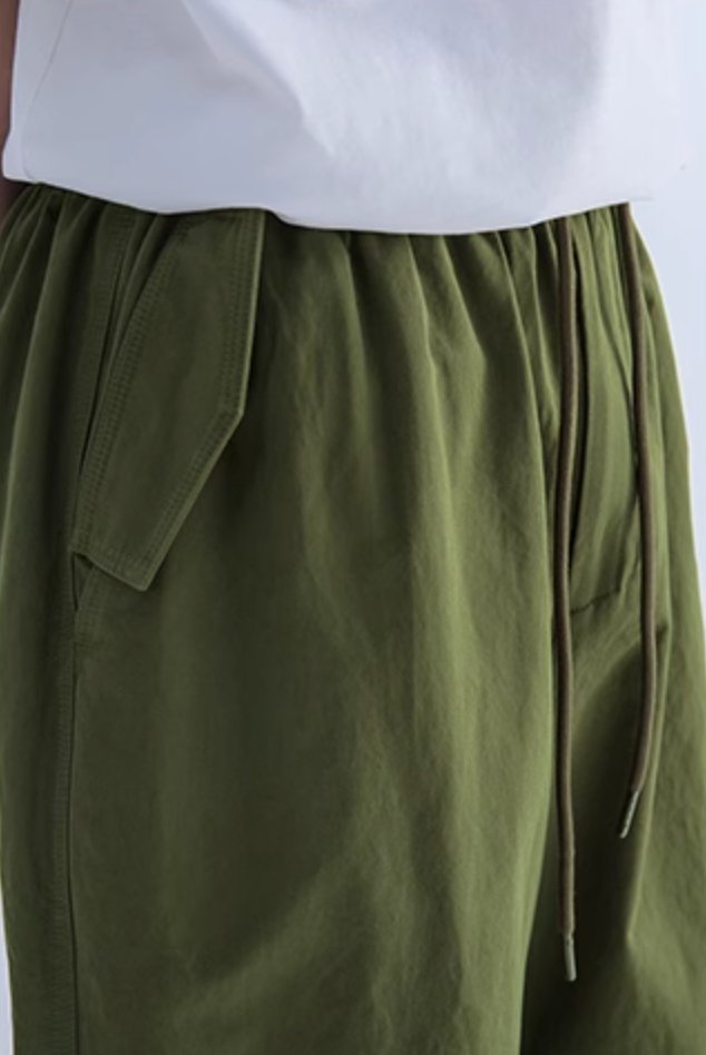 Green wide pants N241 - NNine