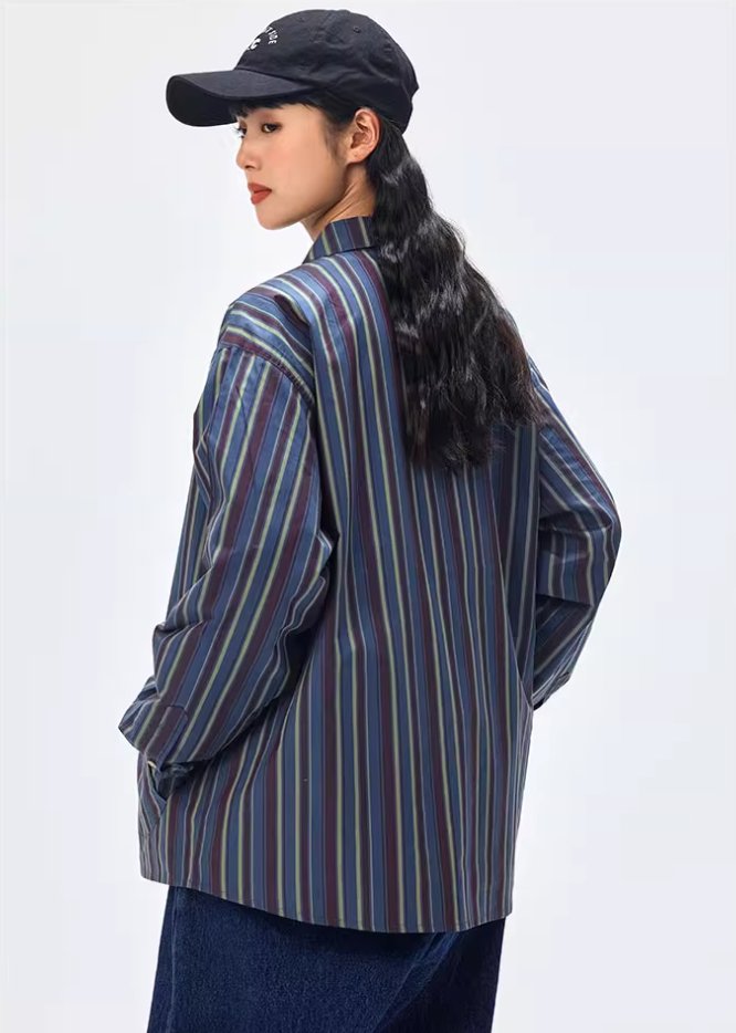 Half button striped shirt N3294 - NNine