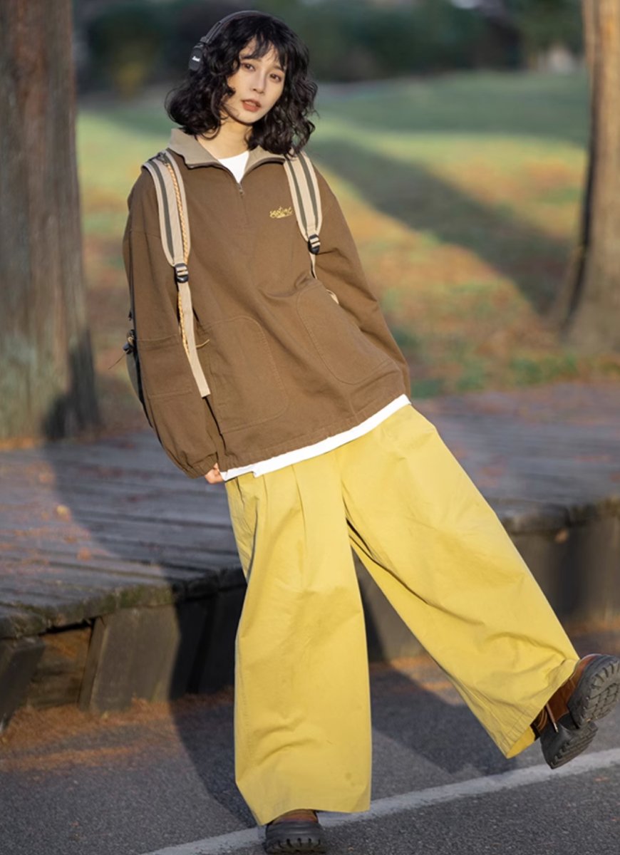 Half zip retro sports sweatshirt N3151 - NNine