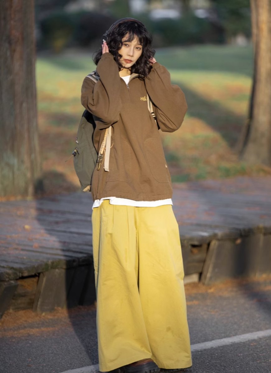 Half zip retro sports sweatshirt N3151 - NNine