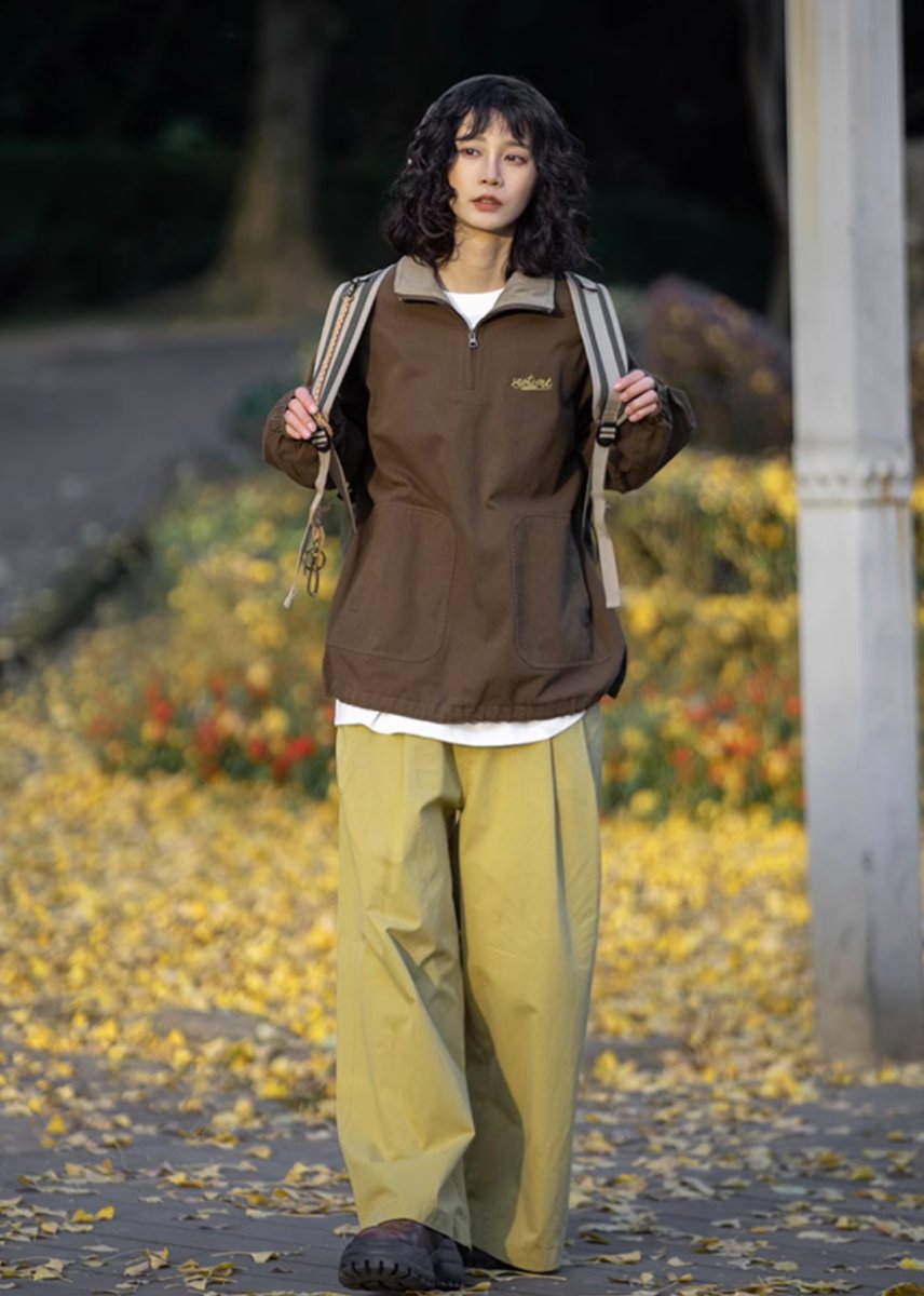 Half zip retro sports sweatshirt N3151 - NNine