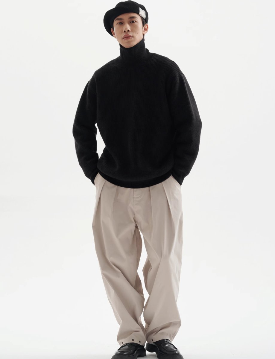 Heavyweight Turtle neck knit sweater N3031 - NNine